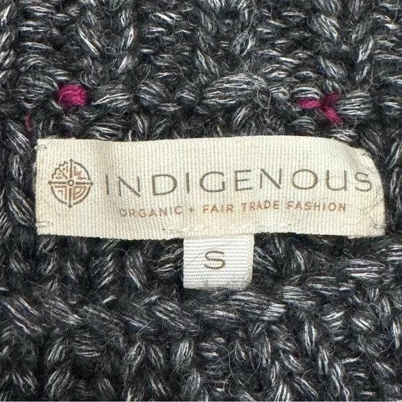 NWOT Indigenous Fair Trade Peru alpaca cotton sweater. Small. - Picture 6 of 9